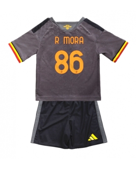 AS Roma Rodrigo Mora #86 Maglia Gara Terza Repliche 2026-27 Bambino Maniche Corte AS Roma Rodrigo Mora #86 Maglia Gara Terza Repliche 2026-27 Bambino Maniche Corte